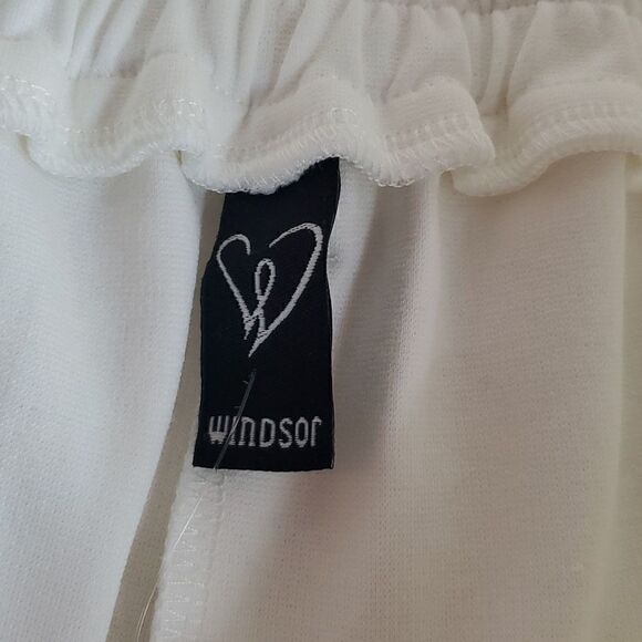 Windsor Womens Bow Tie High Wast Paper Bag Shorts Ivory Size XL - Picture 9 of 12